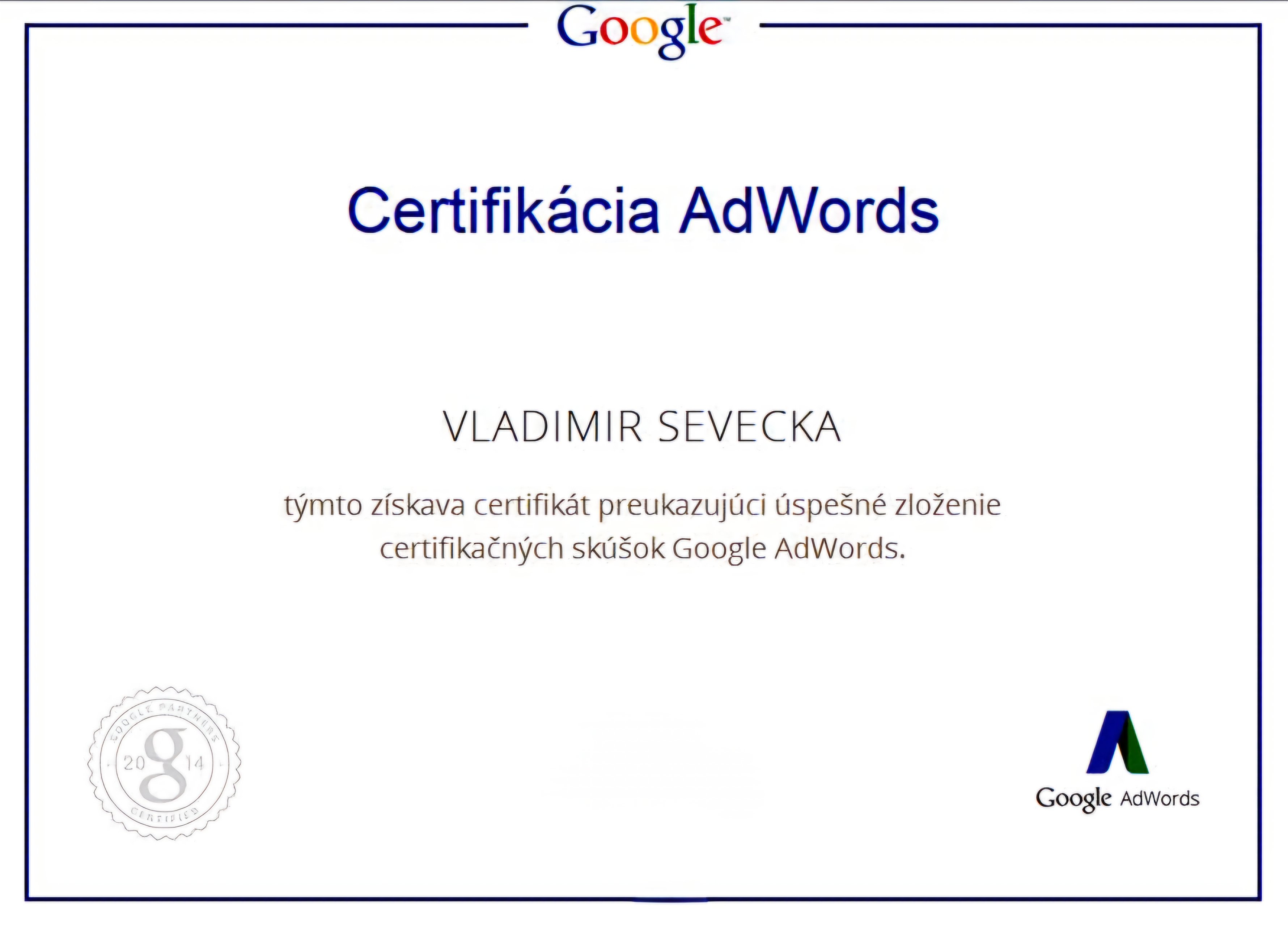 Certifikácia nastavovanie SE optimalizácie